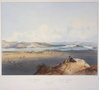 Fort Pierre on the Missouri by Karl Bodmer